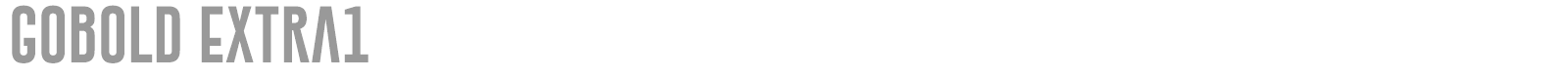 Gobold font preview